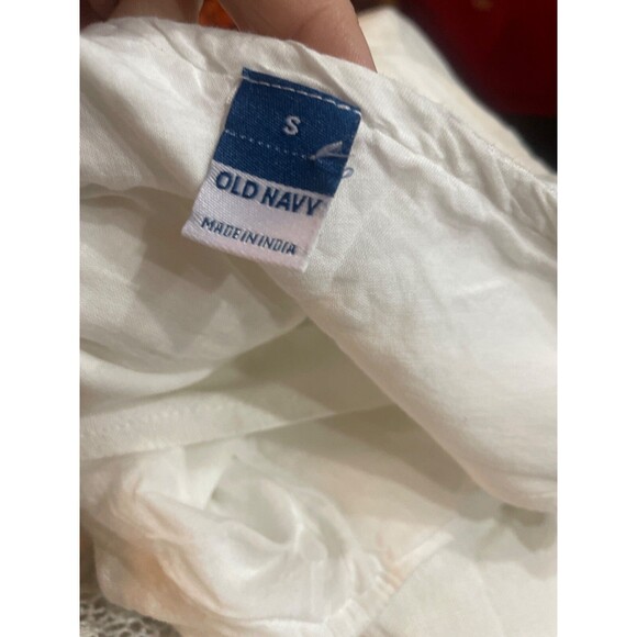 Old Navy Women’s Sleeveless Maxi Column Shift Linen V-Neck Dress size S White - Picture 6 of 8